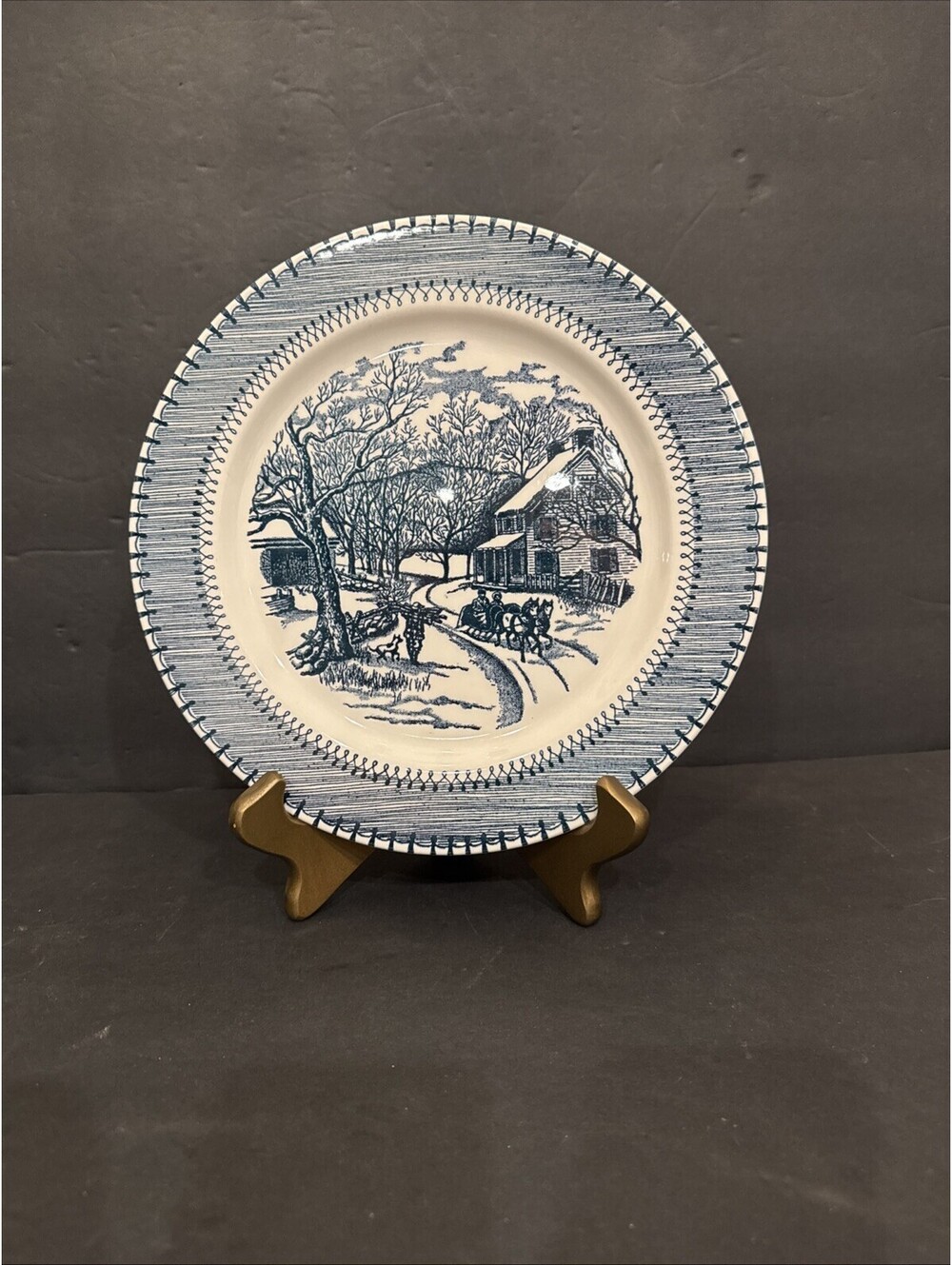 CURRIER & IVES Country Life 10 1/4" Dinner Plate